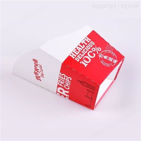 美味的异形中薯盒 薯条盒 一次性食品包装盒 200个*5提