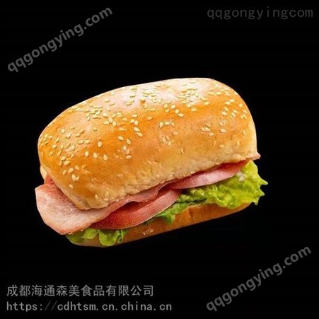 益荣汉堡面包长汉堡胚长面包成都重庆餐饮原料供应