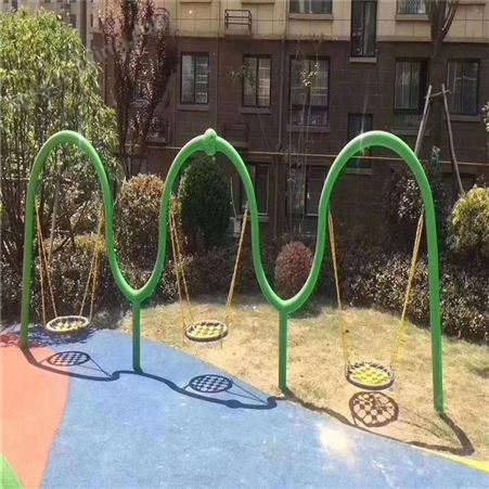 幼儿园爬网组合滑梯 小区户外无动力游乐生产 公园网红秋千玩具
