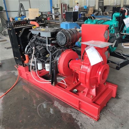 6寸柴油机水泵机组 IS150-125-400离心清水泵 柴油动力水泵泵组
