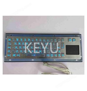 科羽生产的67键不锈钢按键镂空透光LED金属键盘KY-PC-NT3-LED