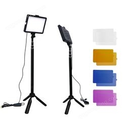 桌面三色温平板方灯视频拍摄摄影器材led直播补光便携多色方形灯