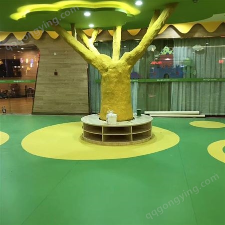 旭方幼儿园环保地胶室内早教中心PVC塑胶地板舞蹈地胶