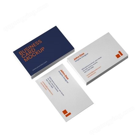 名片订制作做设计高档铜版纸设计公司卡片定制单双面PVC白色制作