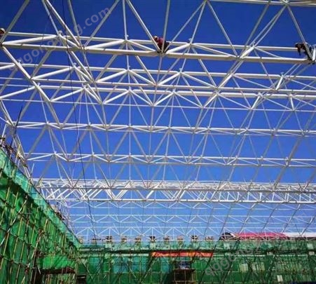 室内球场 体育场大型网架工程 施工简便承重性强 使用寿命长