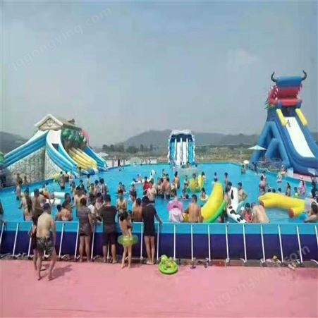 大型水上游乐设施 户外成人儿童摸鱼戏水池 华予游乐