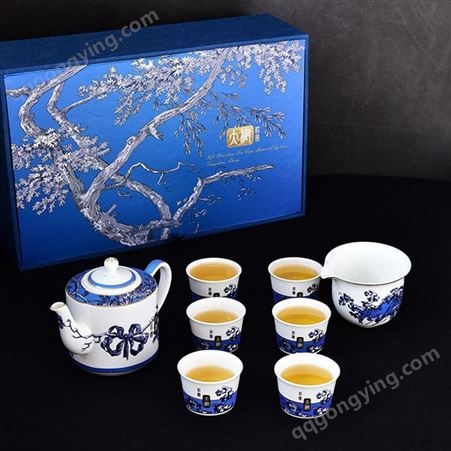 骨瓷茶具水具套装 定制功夫茶杯壶创意商务活动伴手礼品
