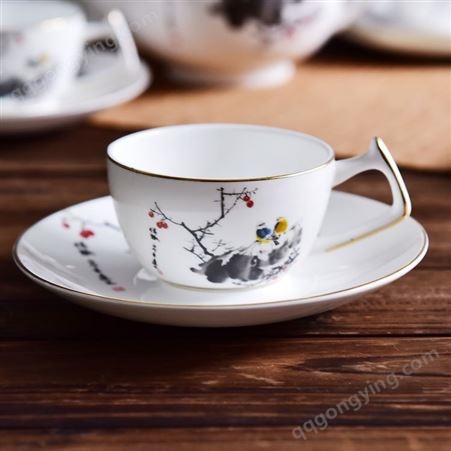 时尚创意陶瓷咖啡杯碟套装 咖啡杯具 可定制