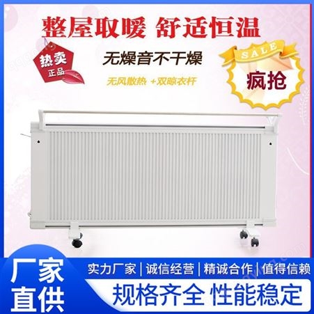 震坤 碳晶电暖器 远红外碳晶电暖气 防水型对流电暖器电暖气片
