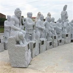 现代石雕人物装饰 汉白玉人物雕塑 抗压强度1450MPa