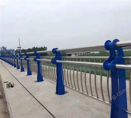 不锈钢护栏 防撞栏杆 河道围栏 公路两侧栅栏 可定制