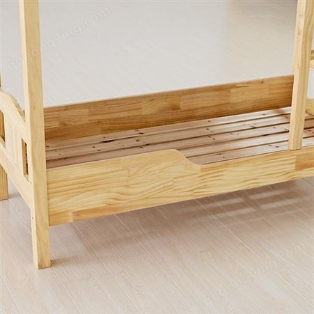 厂家幼儿床 儿童双层床 全实木松木 加工定制可批发