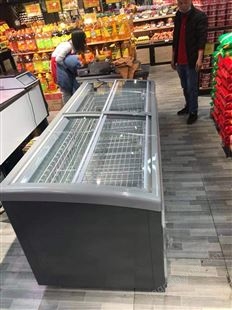 雪立方欧式2米岛柜系列 展示柜 海鲜柜食品冷藏冷冻冻柜肥牛 冻货