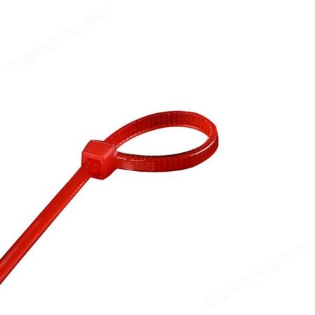 红色线束线带 国标自锁式尼龙扎带8*500mm 彩色塑料扣扎带