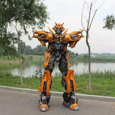 真人版可穿戴变形金刚 大型机器人 机甲衣服婚礼演出盔甲道具