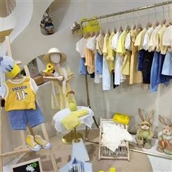 姜小牙夏季新款儿童T恤连衣裙 韩系品牌折扣童装工厂走份货源