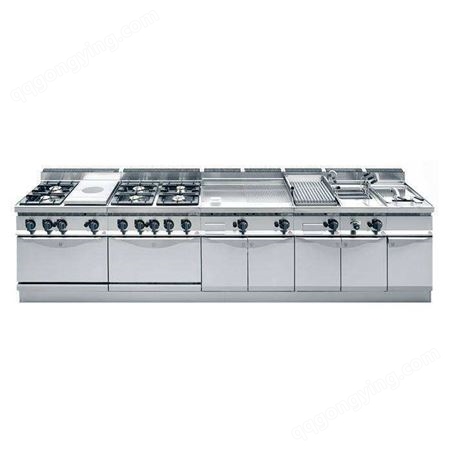 宏新厨具 商用大功率猛火厨房设备  西餐组合炉具