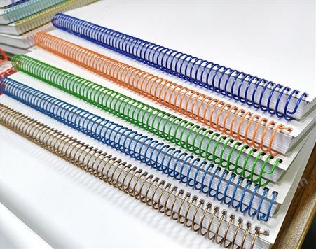 尼龙包胶金属铁单线圈笔记本线圈装订铁线圈活页本文具配件