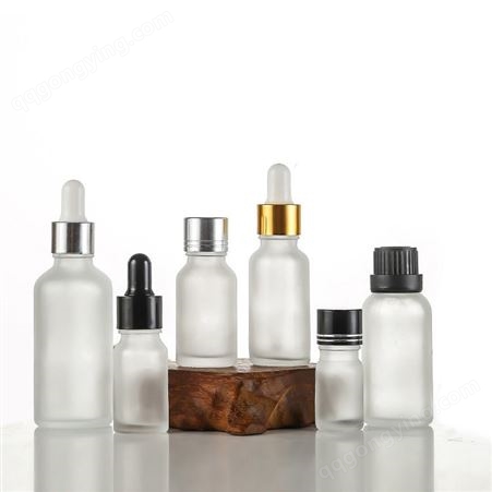 厂家批发 蒙砂玻璃精油瓶 胶头滴管瓶 精华乳液瓶 便携化妆品分装瓶 可定制
