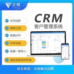企蜂CRM客户管理-引流跟进-营销服务-销售管理-数据报表