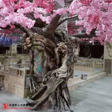 天逸匠心文旅集团-桃花仿真树 选材广泛 造型奇特 施工定制景观树