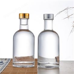 晶白料白酒瓶生产厂家200ml伏特加酒瓶批发定制500毫升隆安玻璃制