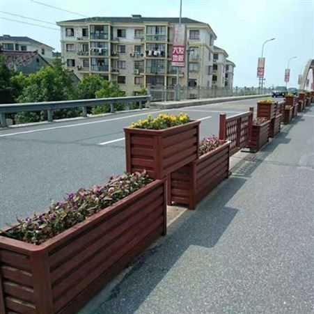 PVC铝合金花箱道路铝合金高低组合花箱重庆丽庄厂家供应商