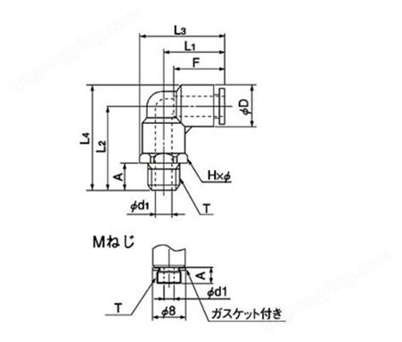 日本 NITTA MOORE 特殊聚丙烯树脂 连接器 接头 EL3-M5-C1S 系列