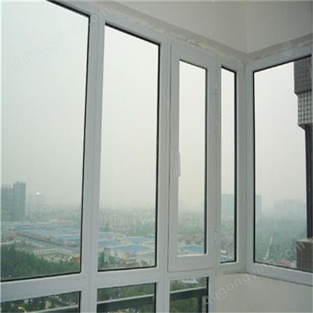 三层塑钢定制玻璃 纱窗一体封阳台平开玻璃隔音防盗窗