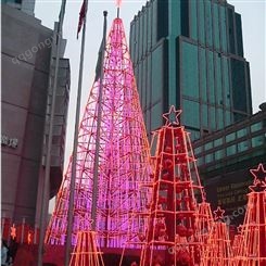 鑫振_6米大型框架圣诞树_户外大型圣诞树广场圣诞节装饰