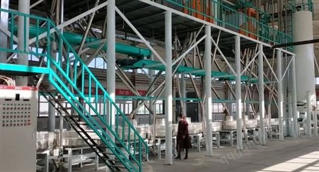 五谷杂粮石磨面粉机 全自动大型石磨面粉机械生产线