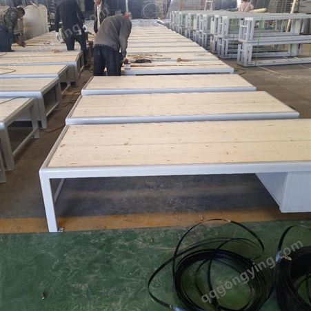 超群钢制床铁架床单人床双层木板床拆卸方便