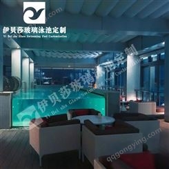 云南迪庆民宿玻璃游泳池-酒店玻璃游泳池-无边际玻璃游泳池-伊贝莎