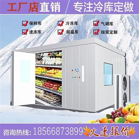 冰达仕10立方米冷库 大小型进货仓冷冻保鲜库 专业安装 定制