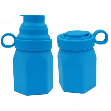 大容量可折叠硅胶运动水杯骑行防摔水瓶健身多功能水壶现货伸缩杯