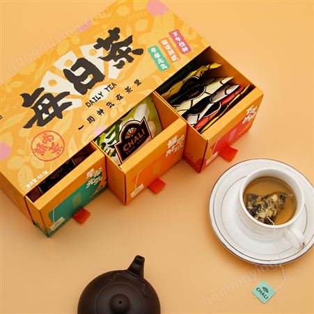 CHALI茶里品牌21包茶袋泡茶礼盒装可定制酒店公司logo
