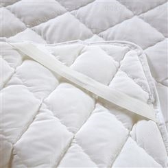 批发酒店床垫保护垫 宾馆涤棉加厚夹棉保洁垫 定制磨毛绗缝防滑垫