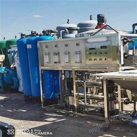 二手水处理 半吨双机反渗透 食品级RO EDI超滤设备