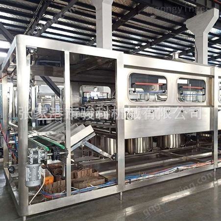 全自动桶装水生产线 5加仑桶装水生产设备 骏科机械